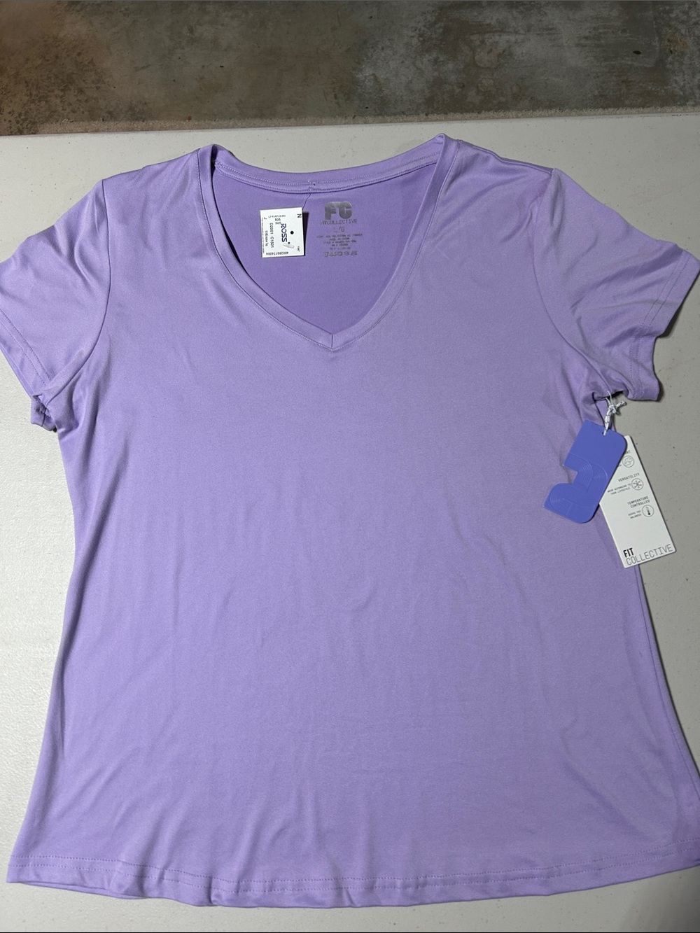 Soft V-Neck Tee - Lavender